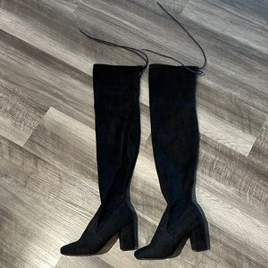 Chinese laundry knee high suede boots